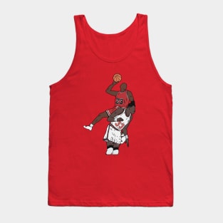 Michael Jordan Dunk Over Patrick Ewing Tank Top